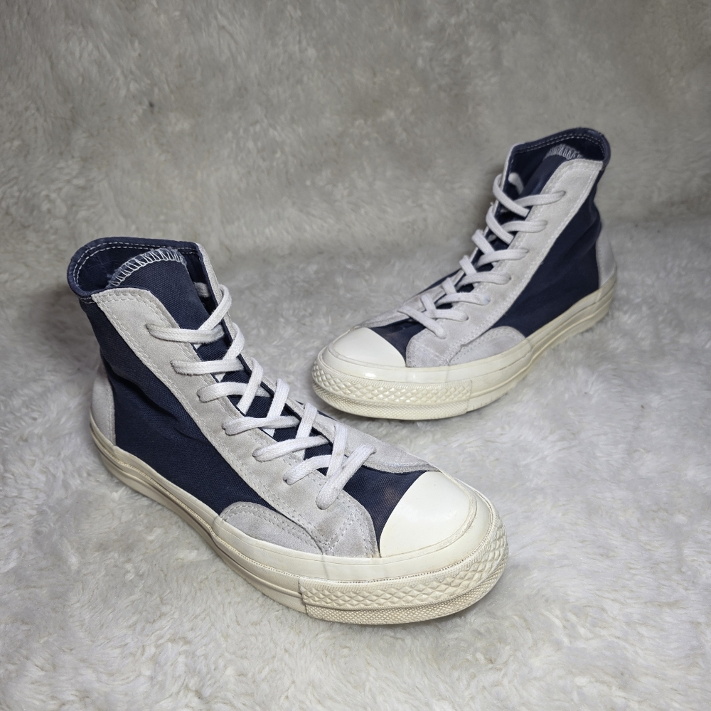 Converse Chuck 70 Hi Final Club Obsidian Spliced Suede Sneaker Womens Size 6.5